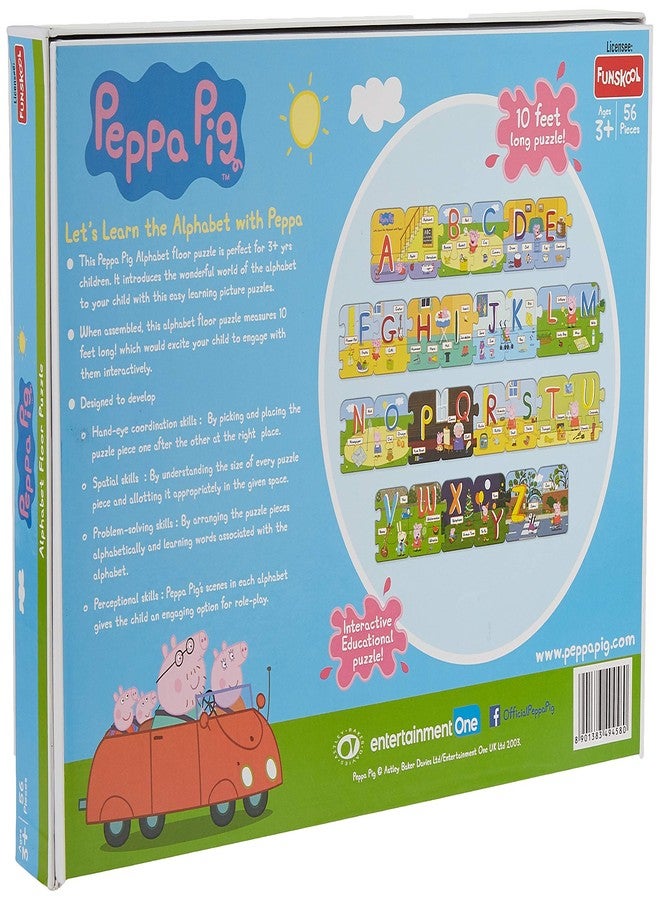 Funskool-Peppa Pig Alphabet Floor,Educational,56 Pieces,Puzzle,for 3 Year Old Kids and Above,Toy - Image 3